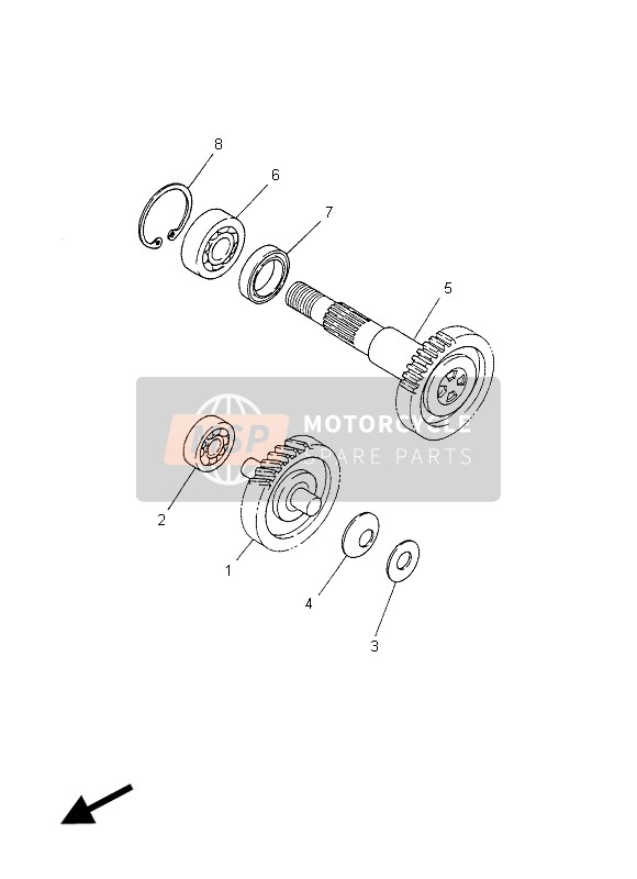 Yamaha CS50R JOG 2012 Transmission pour un 2012 Yamaha CS50R JOG